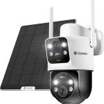 Caméra Surveillance Solaire Full Hd 1080p Wifi Alarme Pir Vision Nocturne Audio