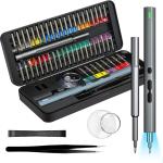 Tournevis de Precision,E·Durable Tournevis de Precision Électrique 58 en 1,Tournevis Precision portable