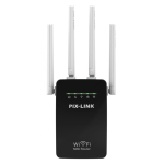 PIX-Link WiFi Répéteur amplificateur de Signal 4 Antennes Externes 2.4GHz Haute Vitesse 300Mbs Wi-FI