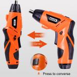 Visseuse Sans Fil 6Nm, Visseuse Devisseuse sans Fil 2.0Ah 3.6V Avec 35 Accessoires, Lampe LED, Câble USB et Boîte de Rangement, Pour la Réparation et le Bricolage