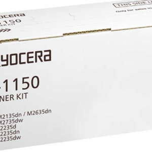 oner Kyocera TK-1150K d'origine. Noir, 3 000 pages ISO 19752, compatible imprimante ECOSYS M2135dn, M2635dn, M2735dw, P2235dn, P2235dw Normal