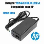 Chargeur HP 45W 19.5V 2.31A Fiche Bleu 4.5mm x 3.0mm