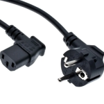 Cordon d’alimentation CEE 7/7 Angle droit vers IEC320 C13