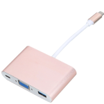 HUB Type-C vers USB-A + VGA + Usb Type-C