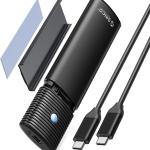 Boîtier SSD M.2 NVMe 10Gbps USB Adaptateur Externe USB3.2/ USB3.1 Gen2 USB-C Boîtier Disque Dur pour M.2 PCIe