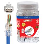 Connecteur Réseau RJ45 – Catégorie 6 FTP Blindés (Pack de 100)
